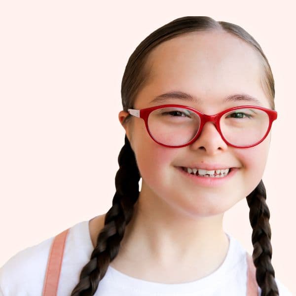 young girl with down syndrome